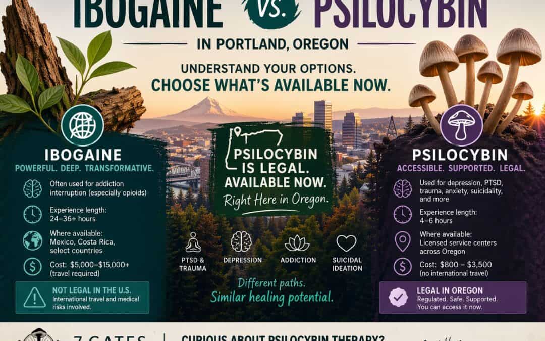 Ibogaine vs. Psilocybin in Portland, Oregon